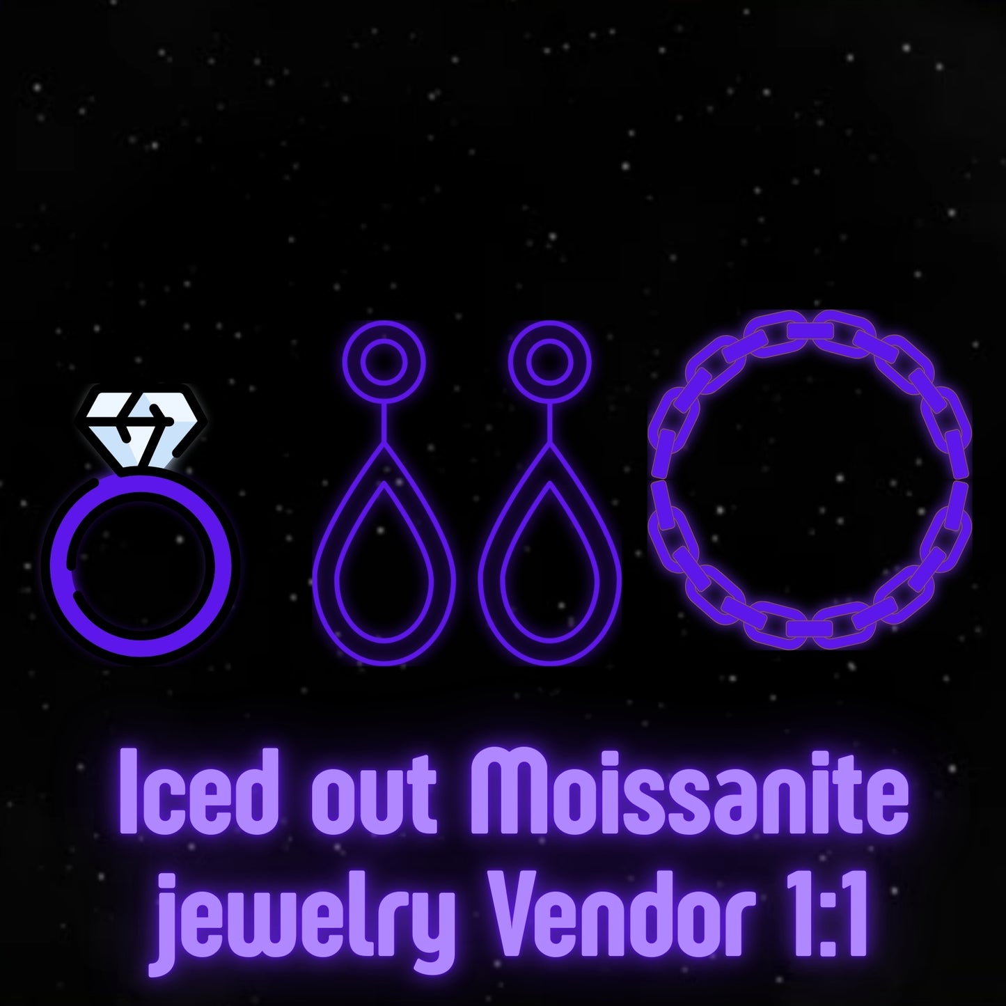 Moissanite jewelry vendor 1:1