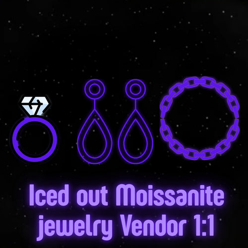 Moissanite jewelry vendor 1:1